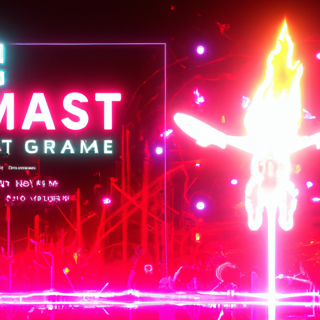 NightArcade hero — neon game montage